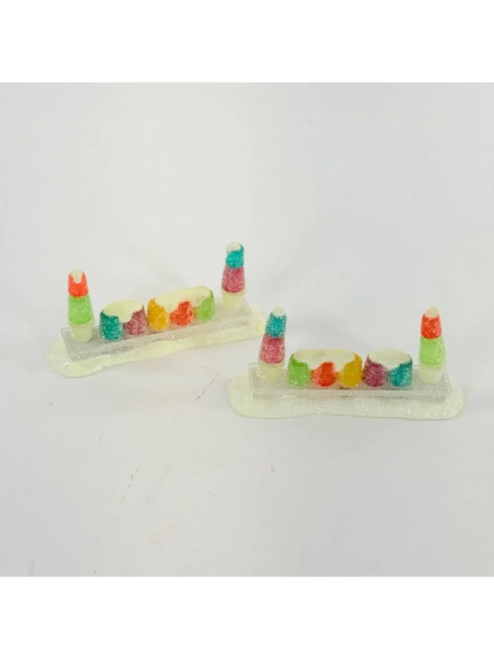 Vintage 2004 Dept 56 North Pole Gumdrop Topiaries 53195 in Box